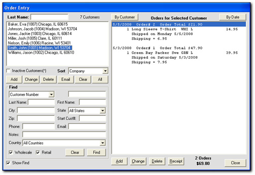 Order Tracking Software, Order Entry Software, Order Processing